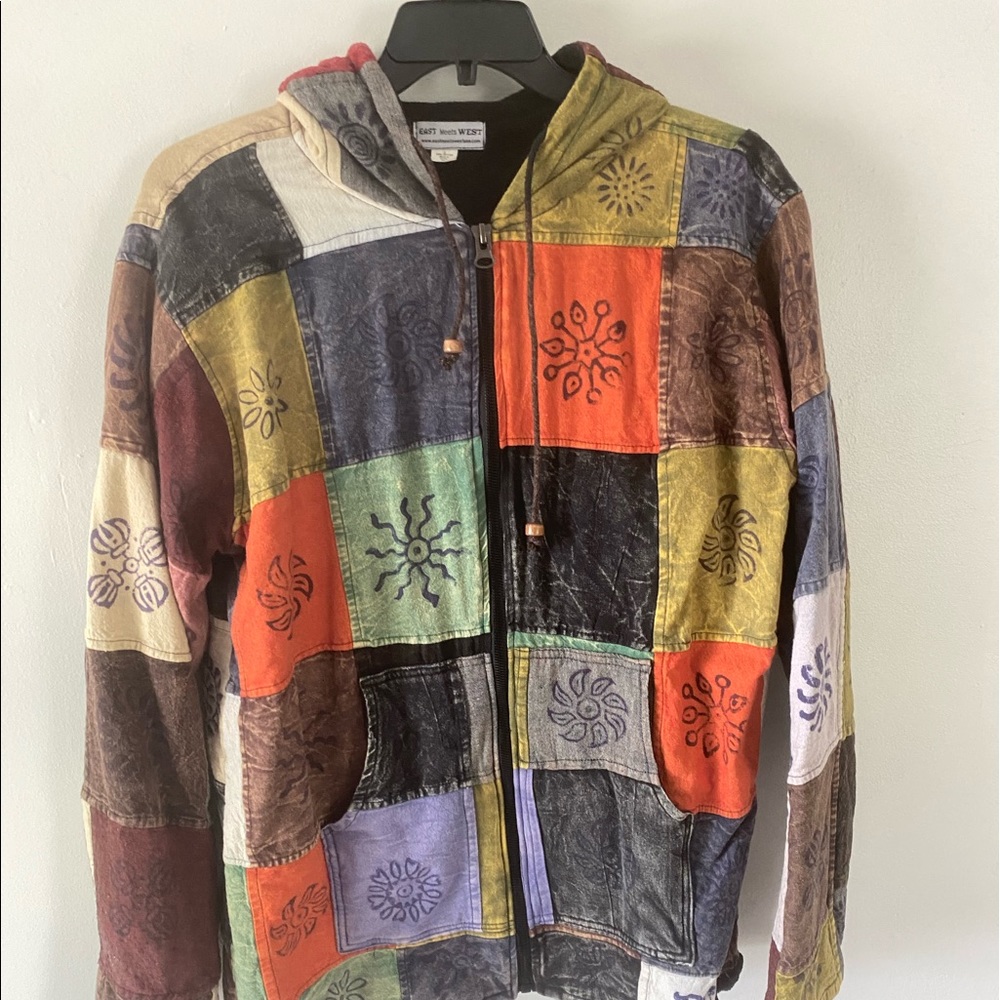 Hippie fleece lined jacket (XL)